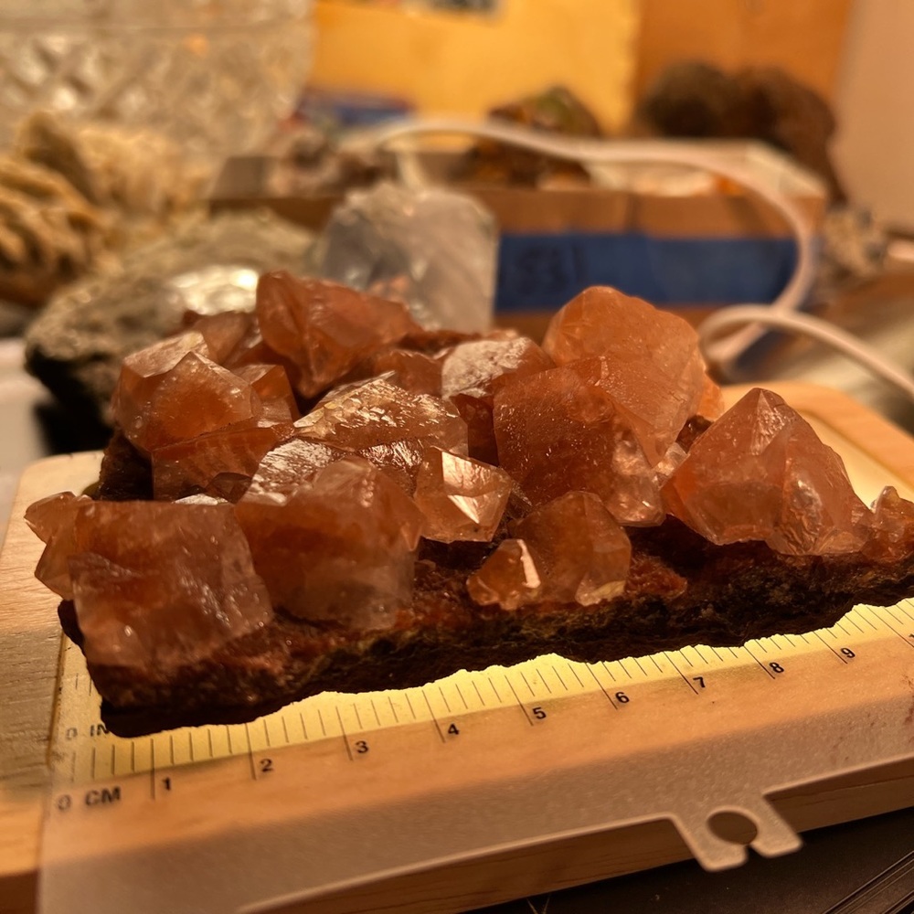 Red “ Diamond “ Calcite Cluster ♦️ - Picture 4 of 4